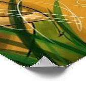 ライオンの漫画のガード ポスター (角)