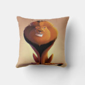 ライオンの漫画スケッチ クッション (裏面)