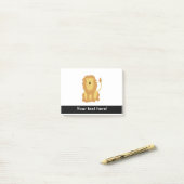 ライオンの漫画 ポストイット (デスク上)