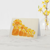 ライオンの父の日カード カード (黄色い花)