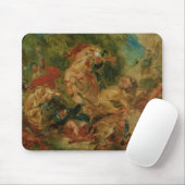 ライオンの狩りのための勉強、1854年 マウスパッド (マウス)