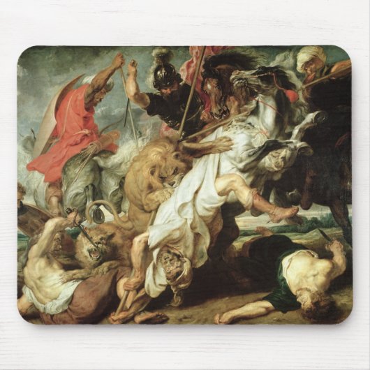 ライオンの狩り1621年 マウスパッド (正面)