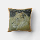 ライオンの王および女王16" x 16"装飾用クッション クッション (裏面)