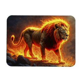 ライオンの王の地獄威厳のある動物 マグネット