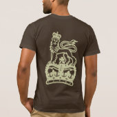 ライオンの王冠は衰退します Tシャツ (裏面)