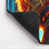 ライオンの生き物 マウスパッド (コーナー)