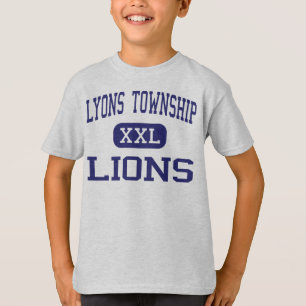 ライオンの町区-ライオン-高Laの農場イリノイ Tシャツ