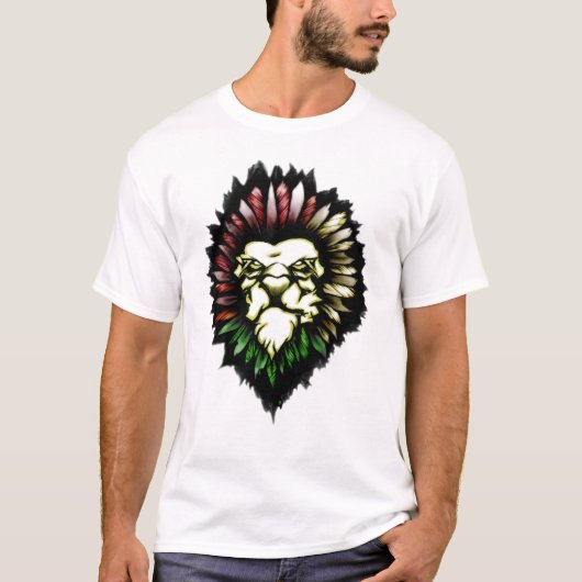 ライオンの種族の入れ墨 Tシャツ (正面)