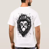 ライオンの種族の入れ墨 Tシャツ (裏面)