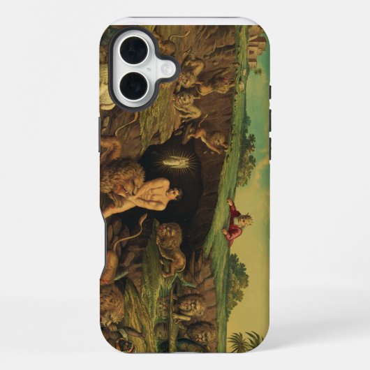 ライオンの穴のダニエル iPhoneケース (裏面)