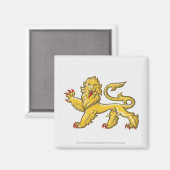 ライオンの立ち上がり衛兵の紋章 マグネット (正面/裏面)