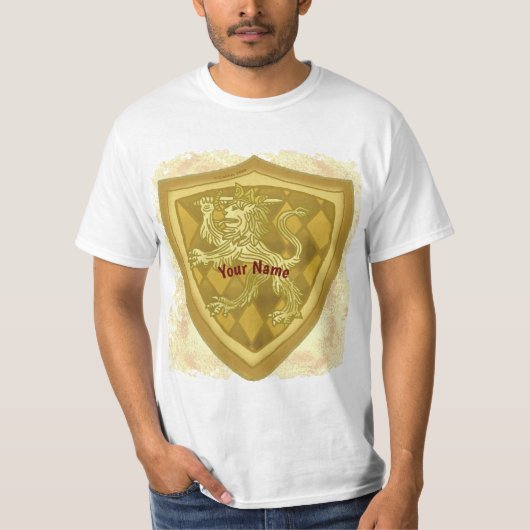ライオンの紋章シールド Tシャツ (正面)