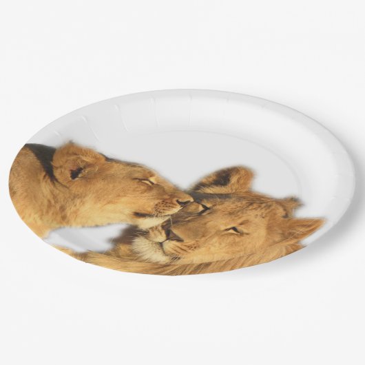 ライオンの組の紙皿(7か9インチ(直径)の) ペーパープレート (アングル)