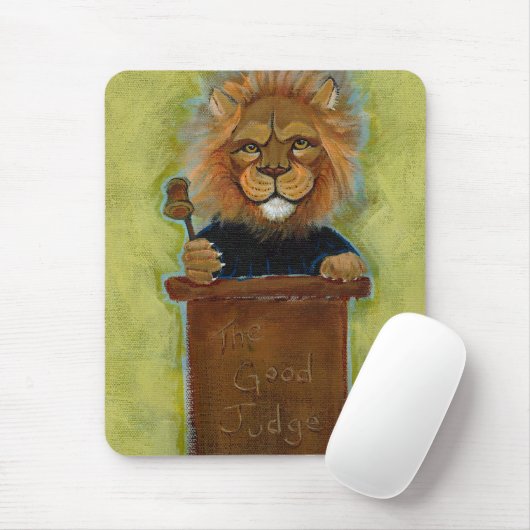 ライオンの絵画の元の芸術の裁判官の法的法律弁護士 マウスパッド (マウス)