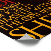 ライオンの羊のポスター(12" x 8") ポスター (角)