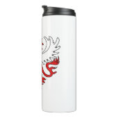 ライオンの翼スタンドシンボルパワー舌ツメ赤 タンブラー (回転右)