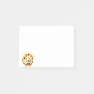 ライオンの色彩の鮮やかなポートレート ポストイット