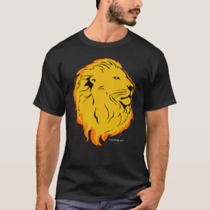 ライオンの芸術のデザイン Tシャツ