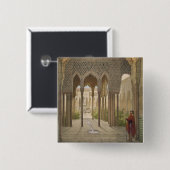 ライオンの裁判所、アルハンブラ、グラナダ、185 缶バッジ (正面&裏面)