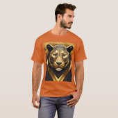 ライオンの視線 Tシャツ (正面フル)