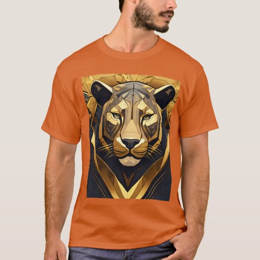 ライオンの視線 Tシャツ (正面)