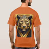 ライオンの視線 Tシャツ (裏面)