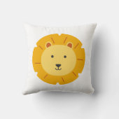 ライオンの誕生日子供アート クッション (裏面)
