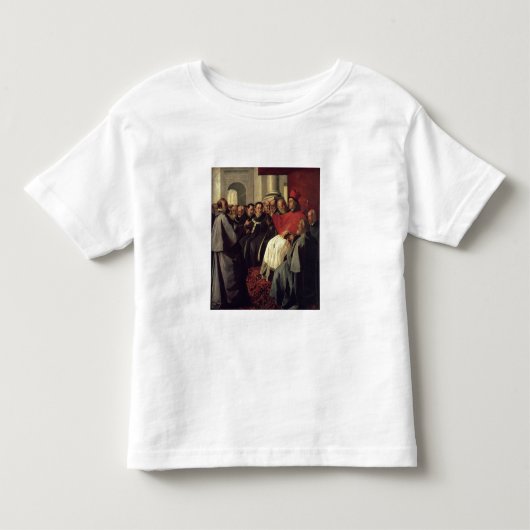ライオンの議会のSt Bonaventure (1221-74年) トドラーTシャツ (正面)