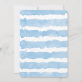 ライオンの赤ちゃんのシャワーおめでとう（男の子）水彩画 招待状 (裏面)