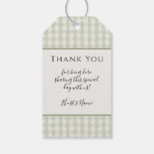 ライオンの赤ちゃんサファリ ゼブラ 象 ジャングル ベビーシャワー ギフトタグ (裏面)