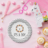 ライオンの赤ちゃんシャワー男の子 ペーパープレート (パーティー)