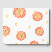 ライオンの赤ちゃんシャワー ゲストブック (裏面)