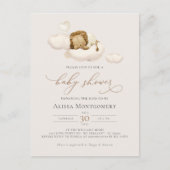 ライオンの赤ちゃんシャワー ポストカード (正面)