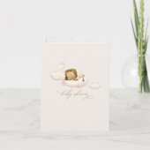 ライオンの赤ちゃんシャワー 招待状 (裏面)