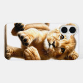 ライオンの赤ちゃんスマホケース iPhoneケース (裏面横)