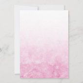 ライオンの赤ちゃんピンクのフローラの赤ちゃんシャワーの招待 招待状 (裏面)