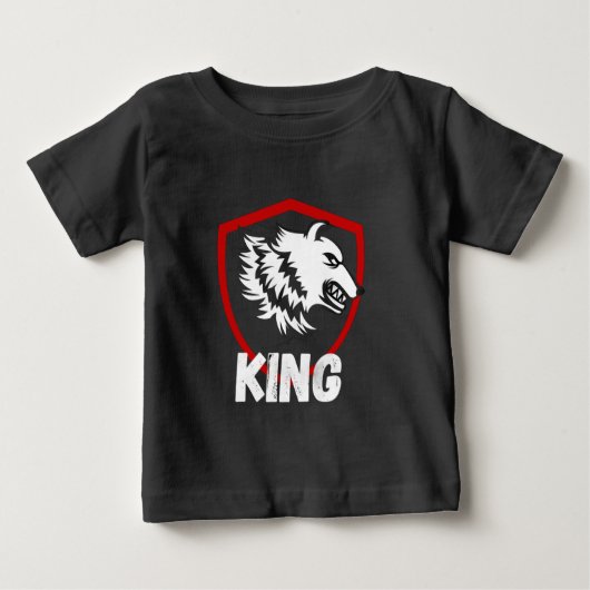 ライオンの赤ちゃん キング Tシャツ (正面)