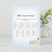 ライオンの赤ちゃん フラワーブルー 私のママは誰？シャワーゲーム プログラム (スタンド正面)