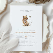 ライオンの赤ん坊のシャワーが興奮で轟音 招待状