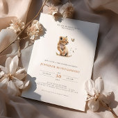 ライオンの赤ん坊のシャワーが興奮で轟音 招待状