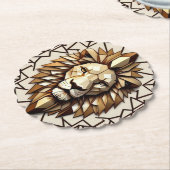 「ライオンの輝き」 ペーパーコースター (アングル)