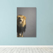 ライオンの轟音 キャンバスプリント (インサイチュ (ウッドフロア))