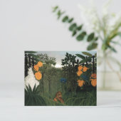 ライオンの過去 |アンリ・ルソー ポストカード (スタンド正面)