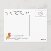 ライオンの野生の物のポストカード ポストカード (裏面)