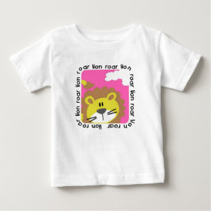 ライオンの雄叫び ベビー ラフルトップス ベビーTシャツ