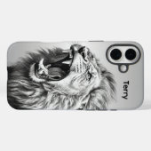ライオンの雄叫び 名前 Case-Mate iPhoneケース (裏面 (横))