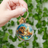 ライオンの雌の野生猫は野生動物を愛する自然 キーホルダー (手)