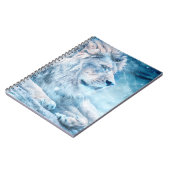 ライオンの雪は芸術動物の下に横たわる ノートブック (左側)