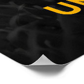 ライオンの非やる気を起こさせる停止 ポスター (角)