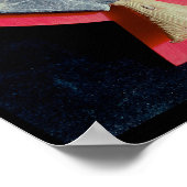 ライオンの頭のワシの型枠の胸板 ポスター (角)